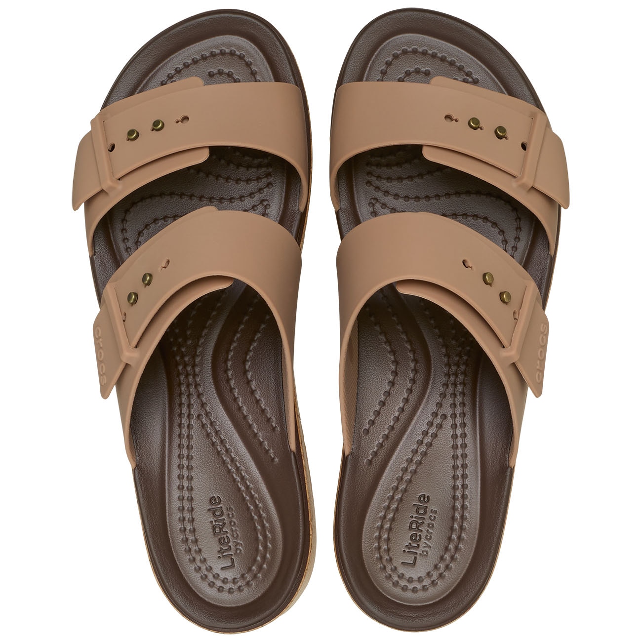 Sandálias Brooklyn Cork Buckle W Crocs Castanho-3