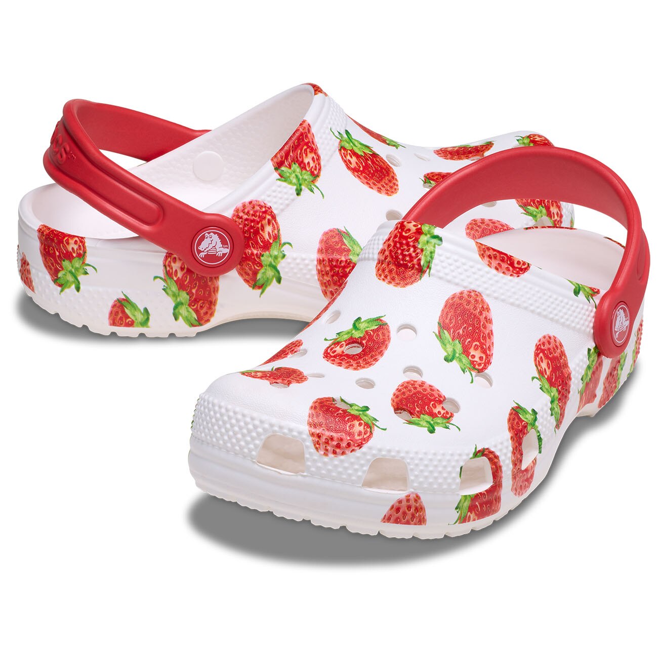 Socas Platform Irid Glitter Clog W Crocs Branco / Vermelho-2