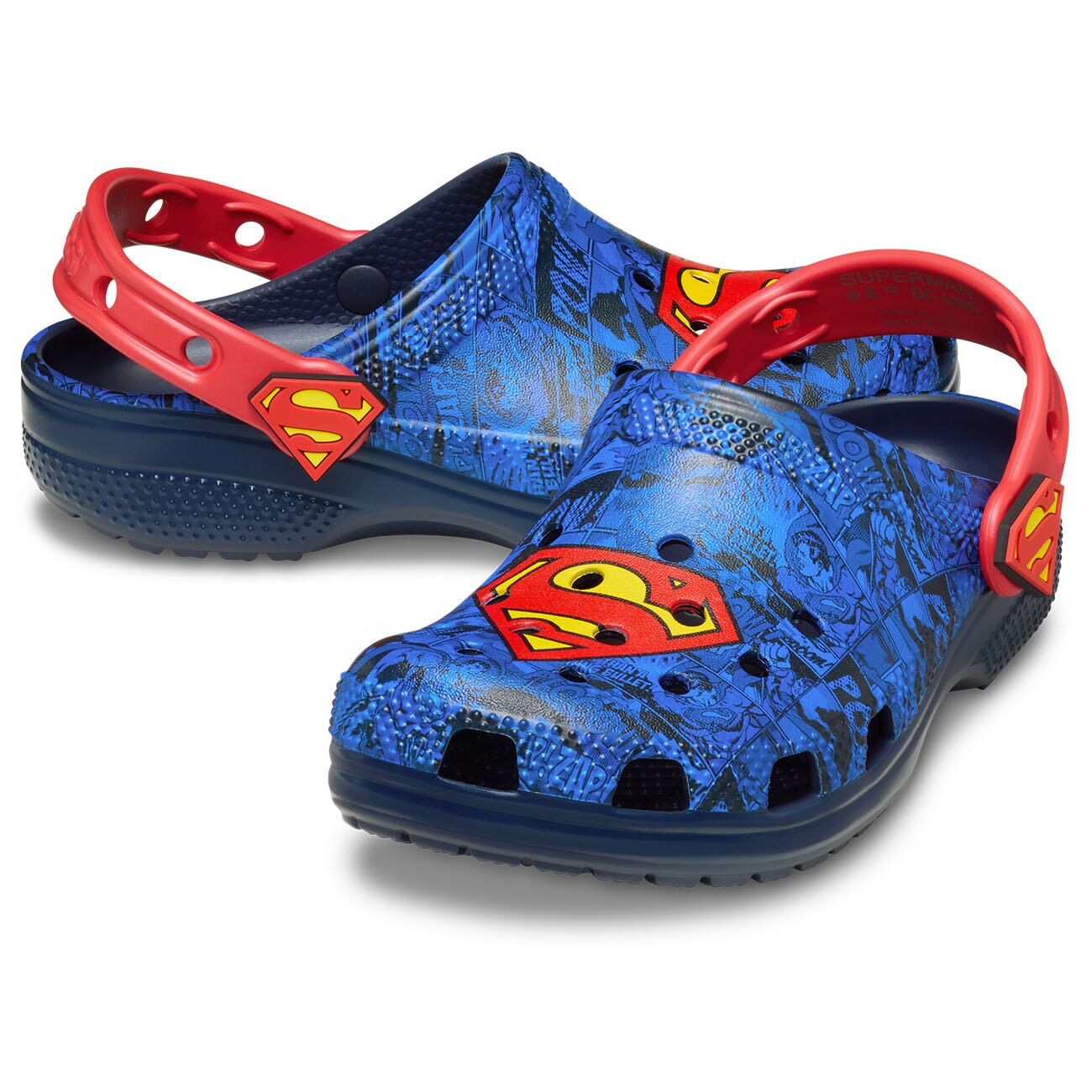 Socas Infantil Superman Classic Clog K Crocs Multicolor-2