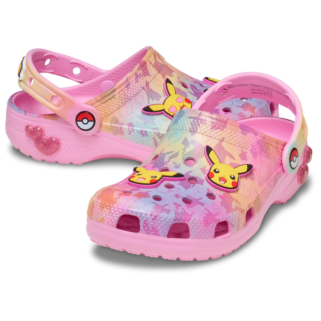Socas Infantil Pikachu Pink Classic Clog K Crocs Multicolor-2