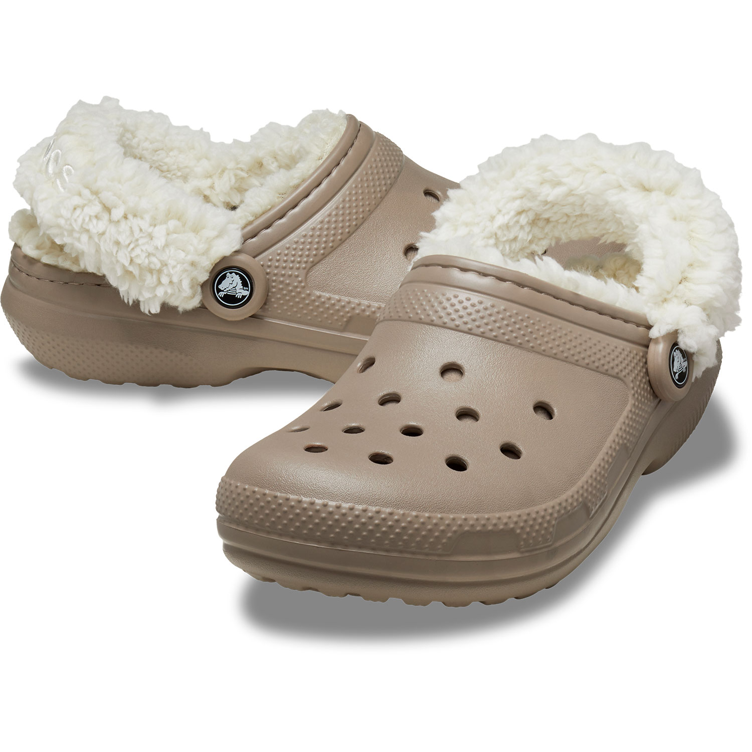 Socas Classic Fleece Lined Clog U Crocs Castanho-2