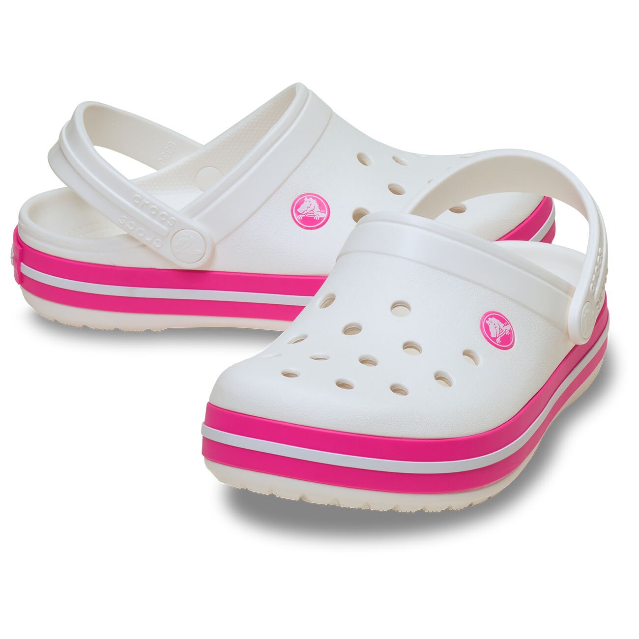 Socas para Bebés Crocband Clog Crocs Fúcsia-2