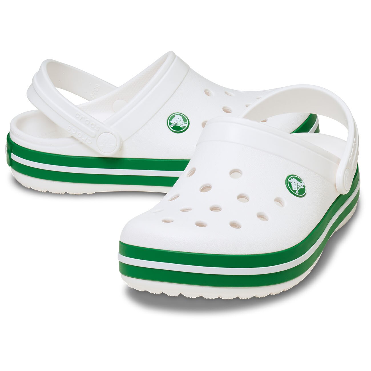 Socas Infantil Crocband Clog Crocs Verde-2
