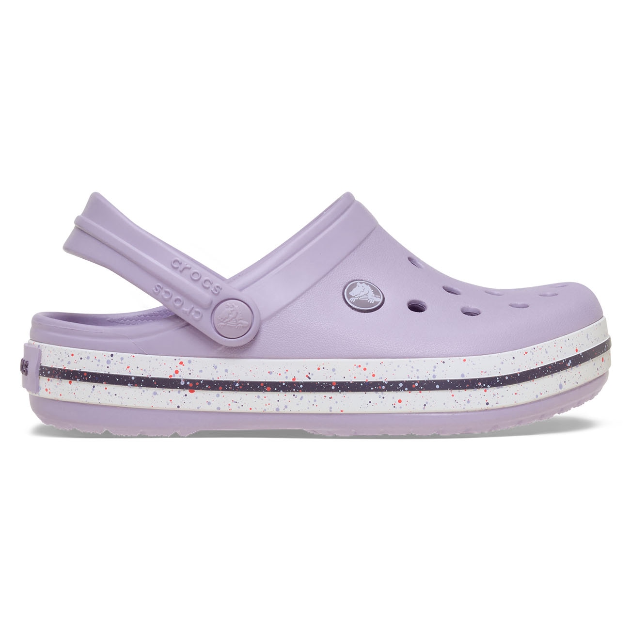 Socas para Bebés Crocband Speckled Band Clog T Crocs Roxo-1