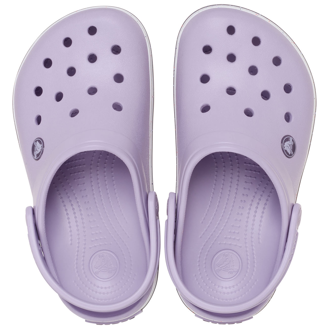 Socas para Bebés Crocband Speckled Band Clog T Crocs Roxo-3