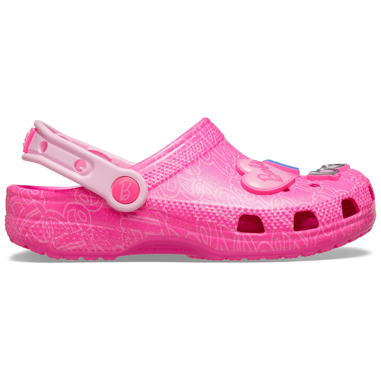Socas Infantil Mattel Pink Barbie Classic Clog K Crocs Multicolor-1