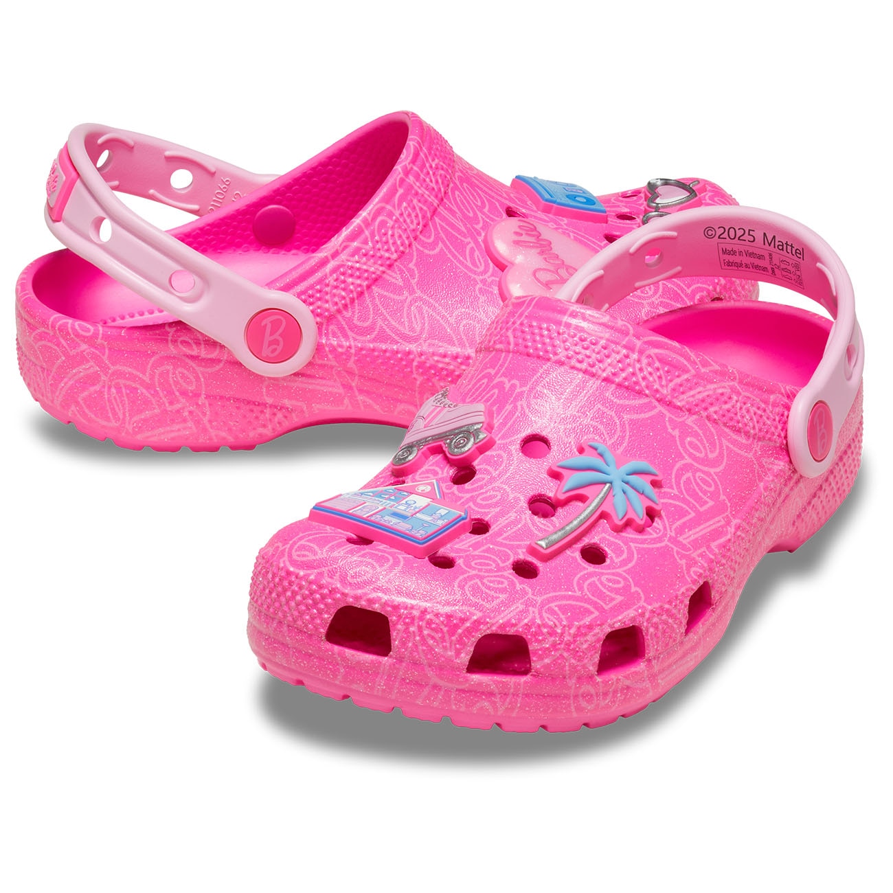 Socas Infantil Mattel Pink Barbie Classic Clog K Crocs Multicolor-2