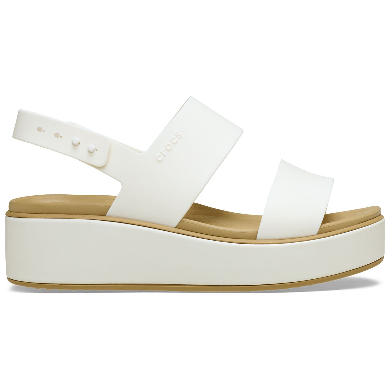Imagem 0 de Sandálias com Cunha Brooklyn Matte Wrap Low Wedge W Crocs