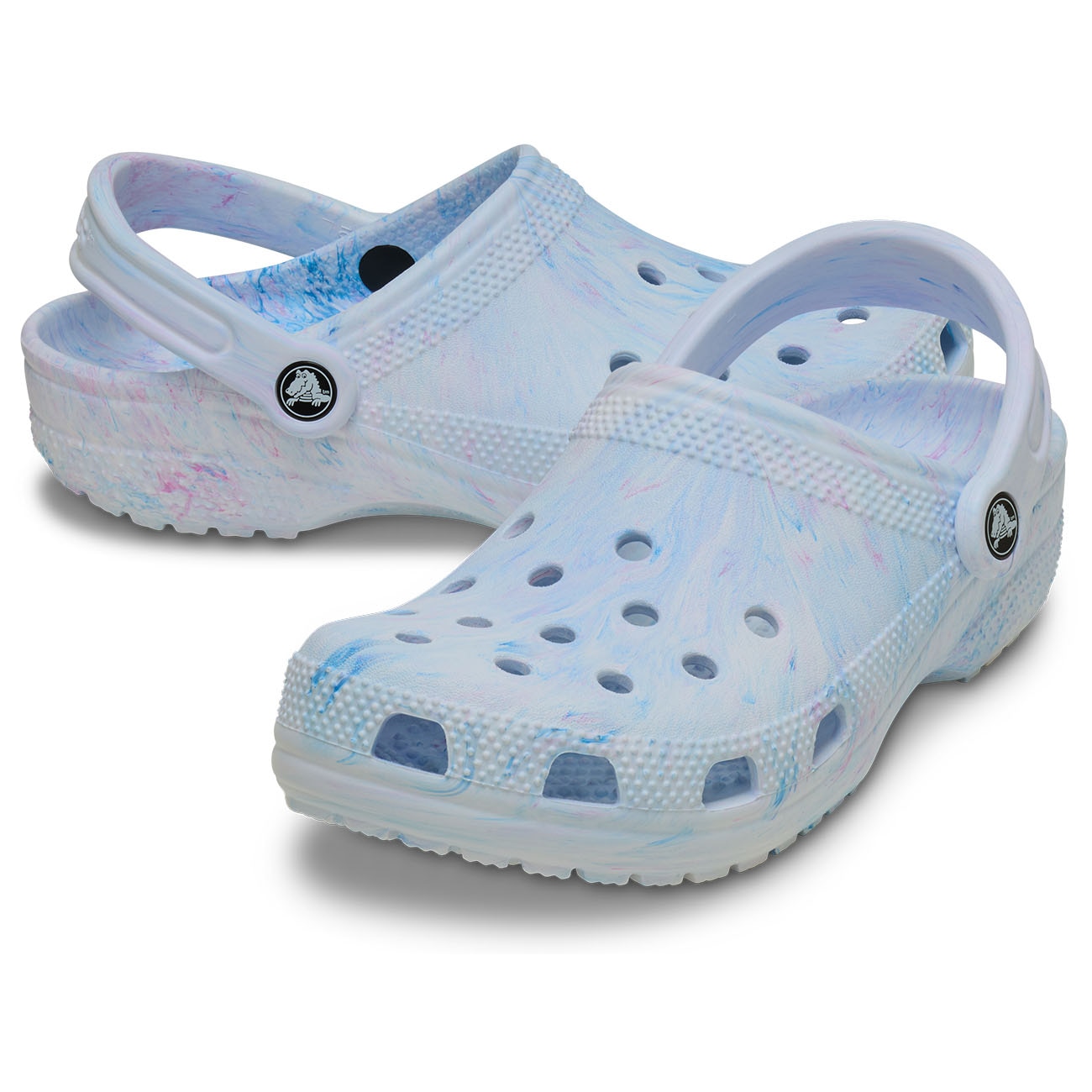 Socas Classic Watercolor Marbled Clog U Crocs Azul-2