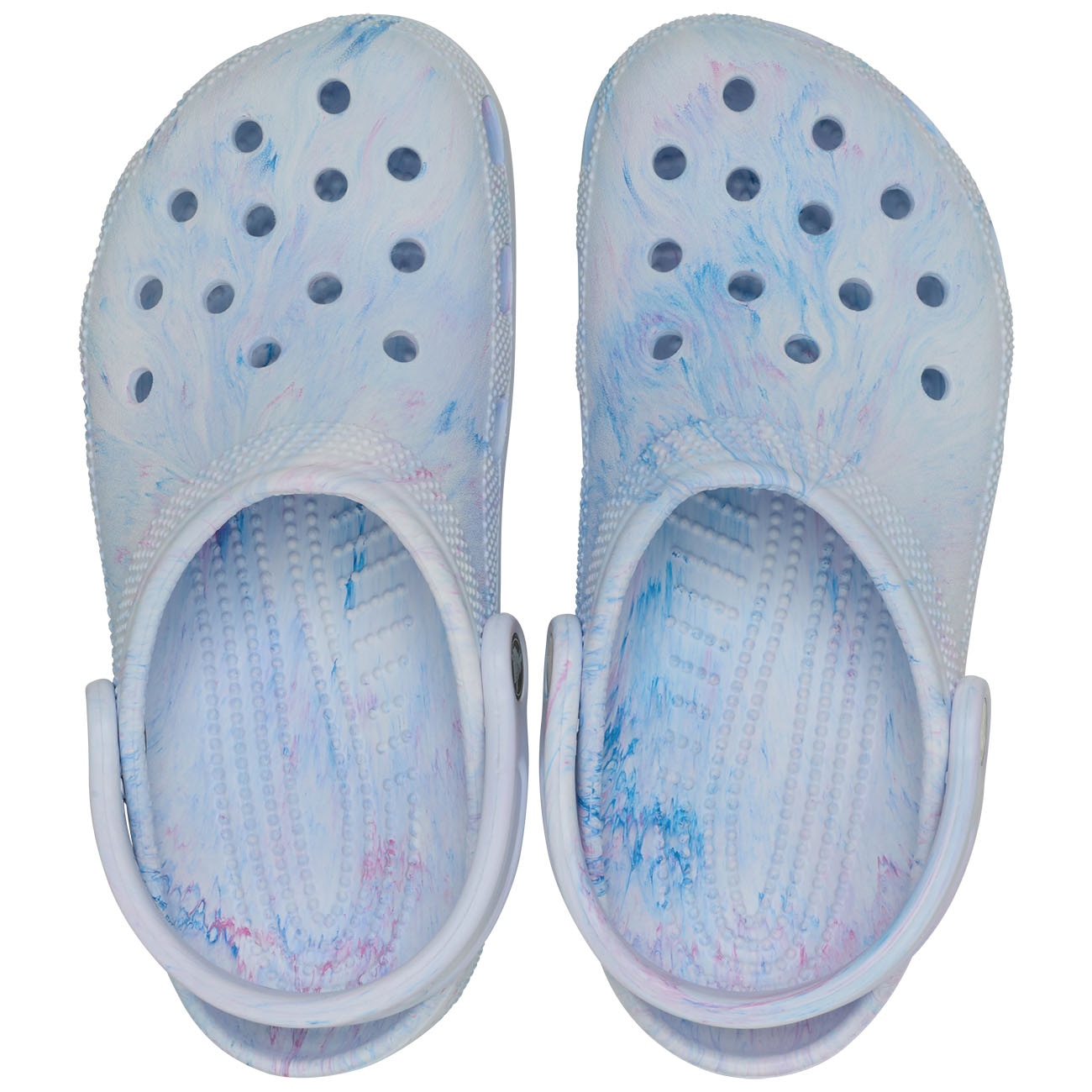 Socas Classic Watercolor Marbled Clog U Crocs Azul-3