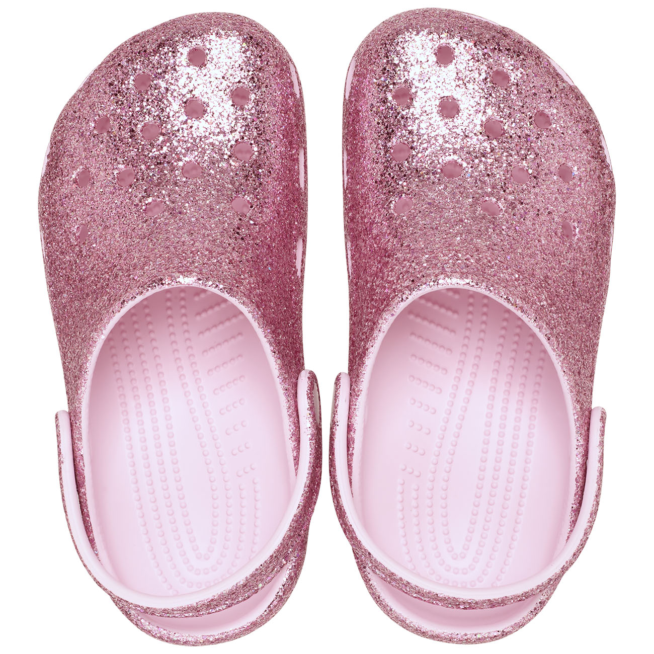 Socas Infantil Classic Chunky Glitter Clog K Crocs Rosa-3