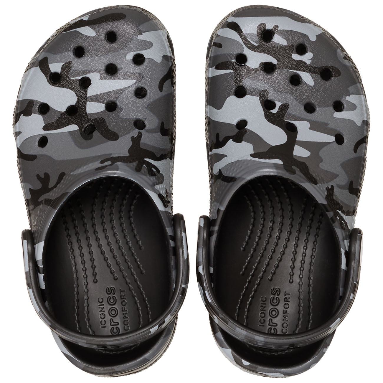 Socas para Bebés Classic Camouflage Clog T Crocs Preto-3