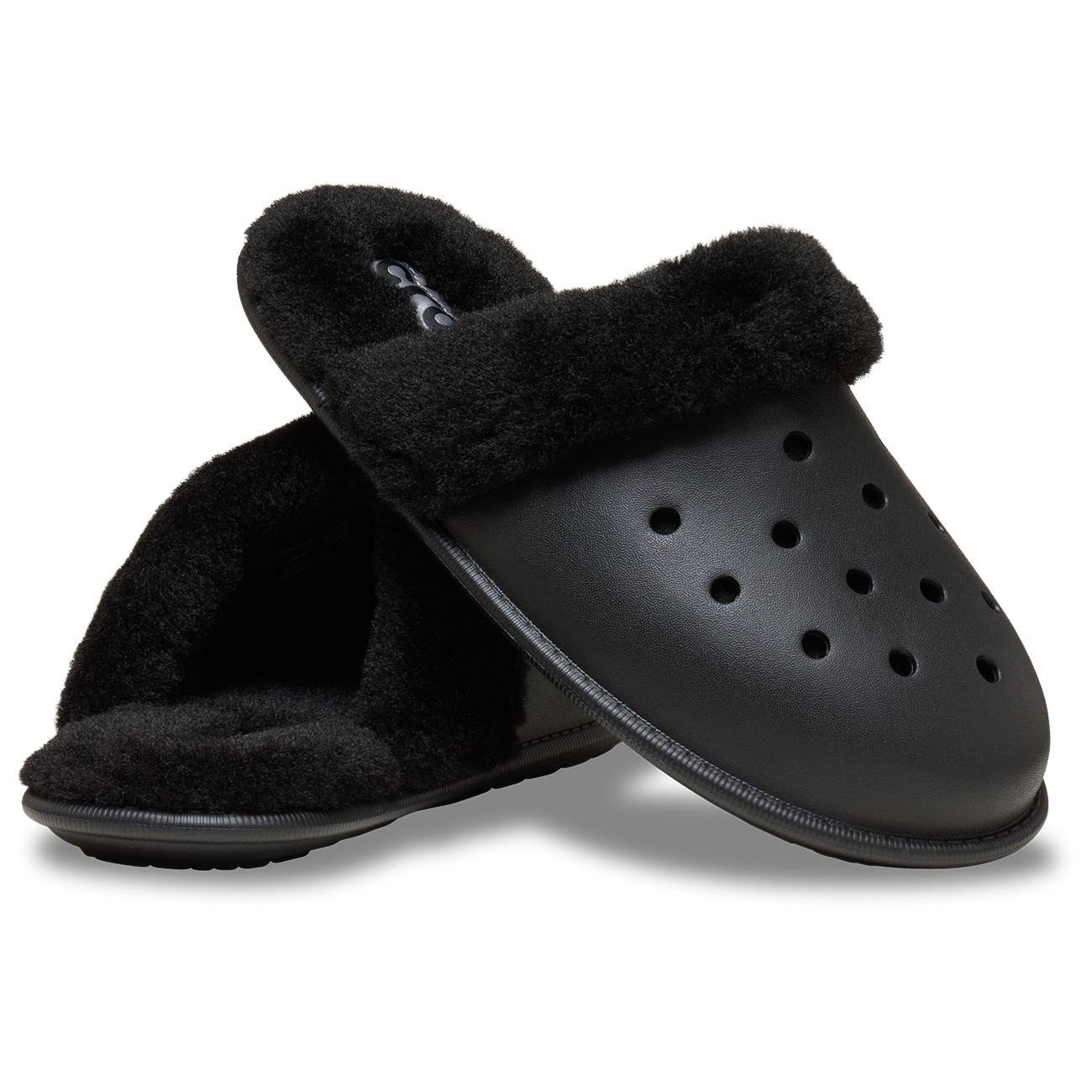 Pantufas Classic Fuzz Scuff U Crocs Preto-2
