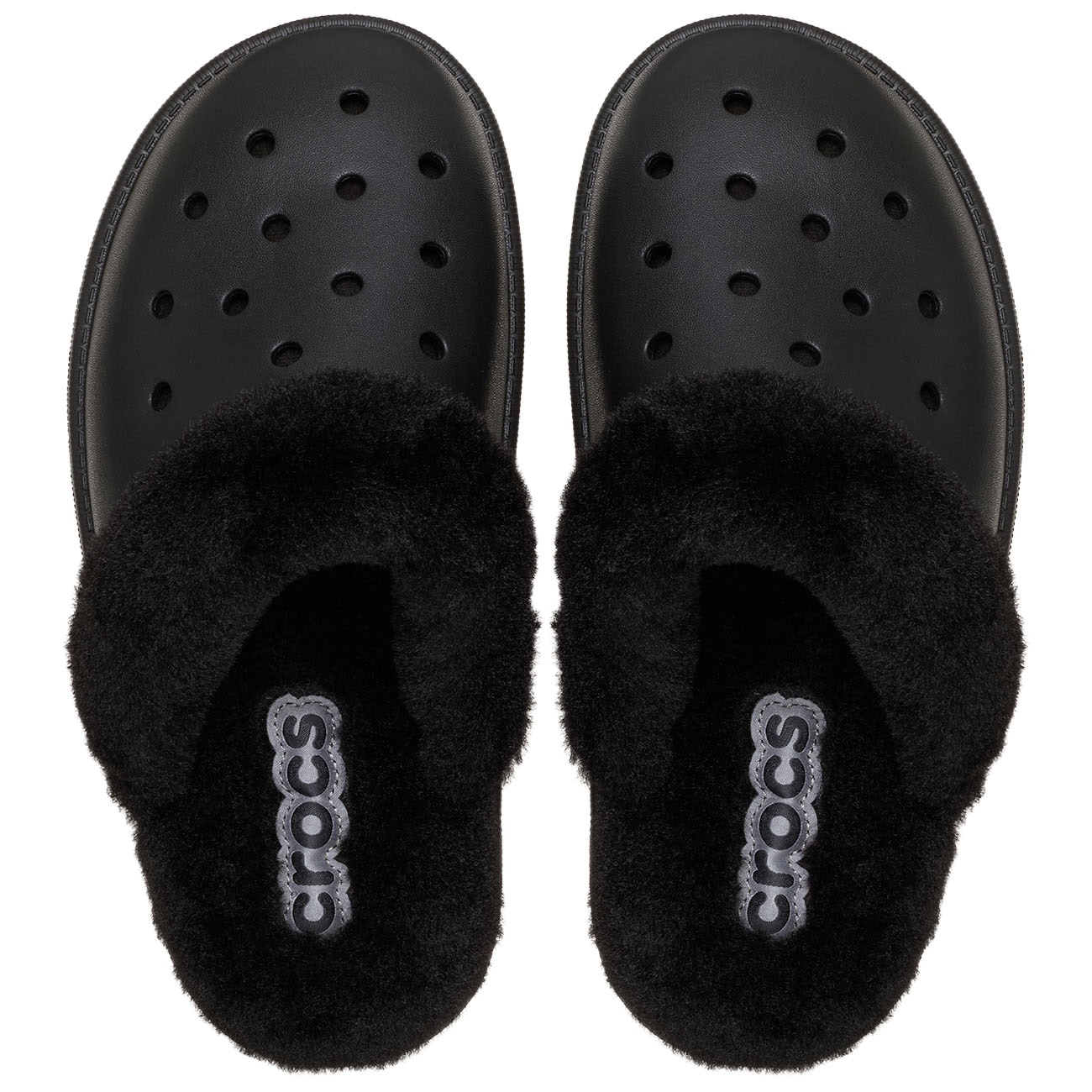 Pantufas Classic Fuzz Scuff U Crocs Preto-3