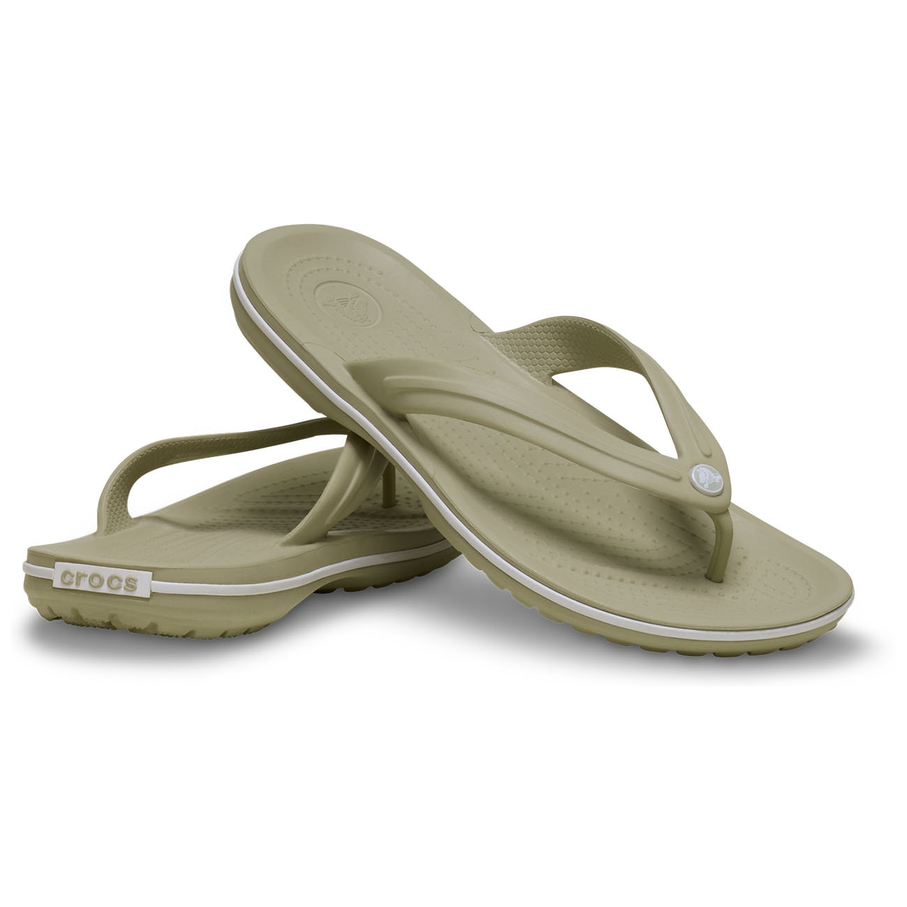 Chinelos Crocband Flip Crocs Cinzento-cinza-2