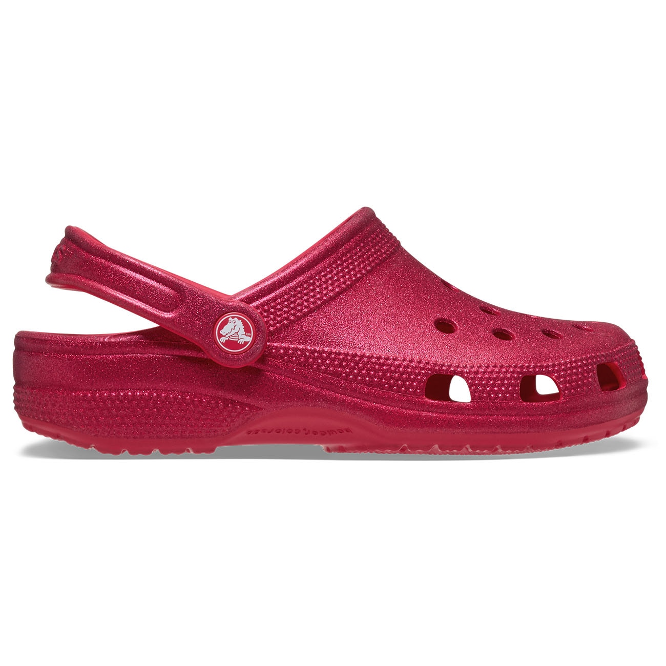 Socas Classic Glitter Clog Crocs Vermelho-1