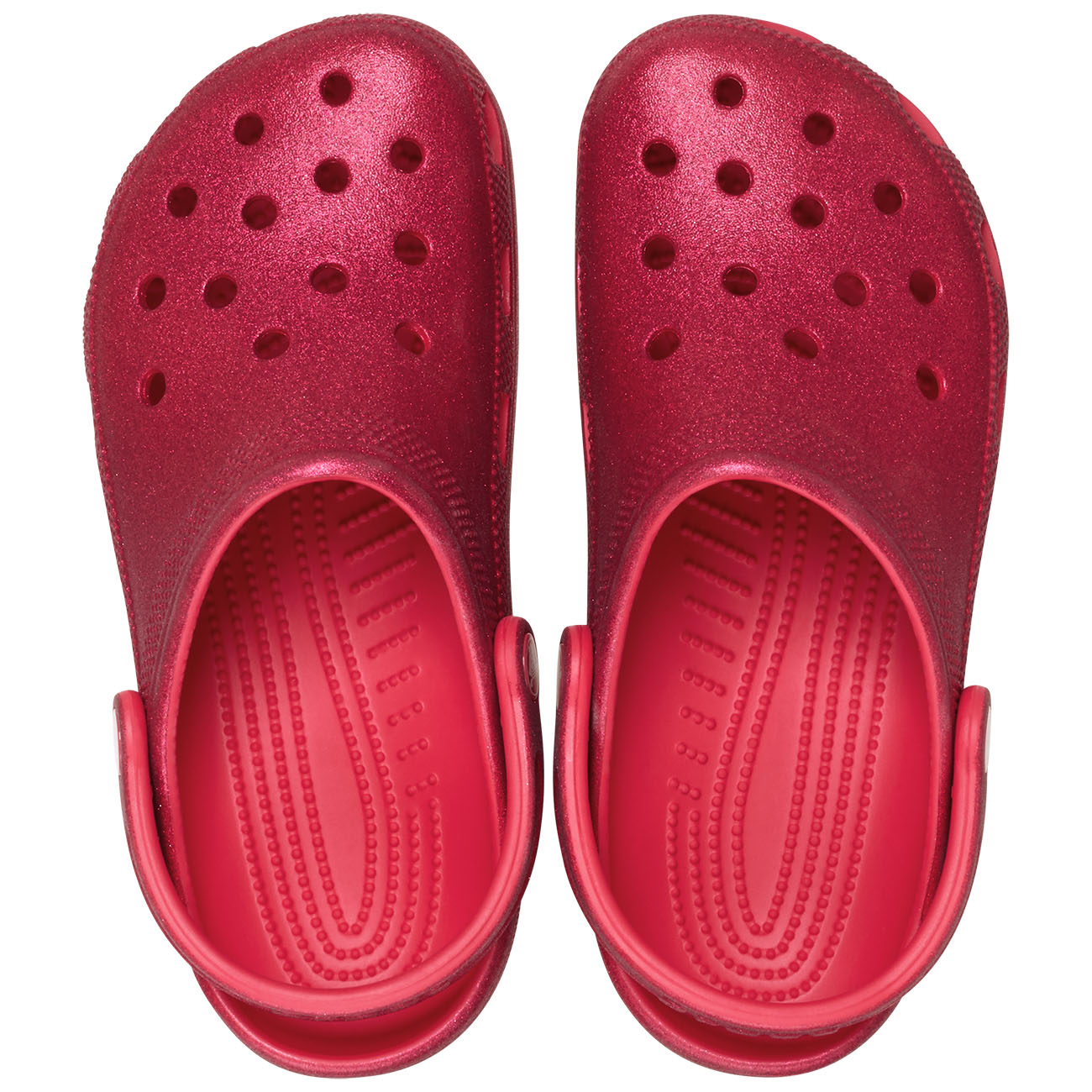 Socas Classic Glitter Clog Crocs Vermelho-3