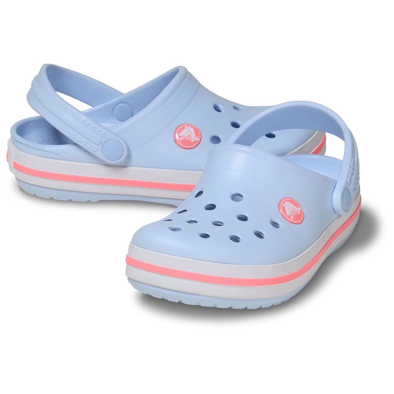 Socas para Bebés Crocband Clog Crocs Azul-claro-2