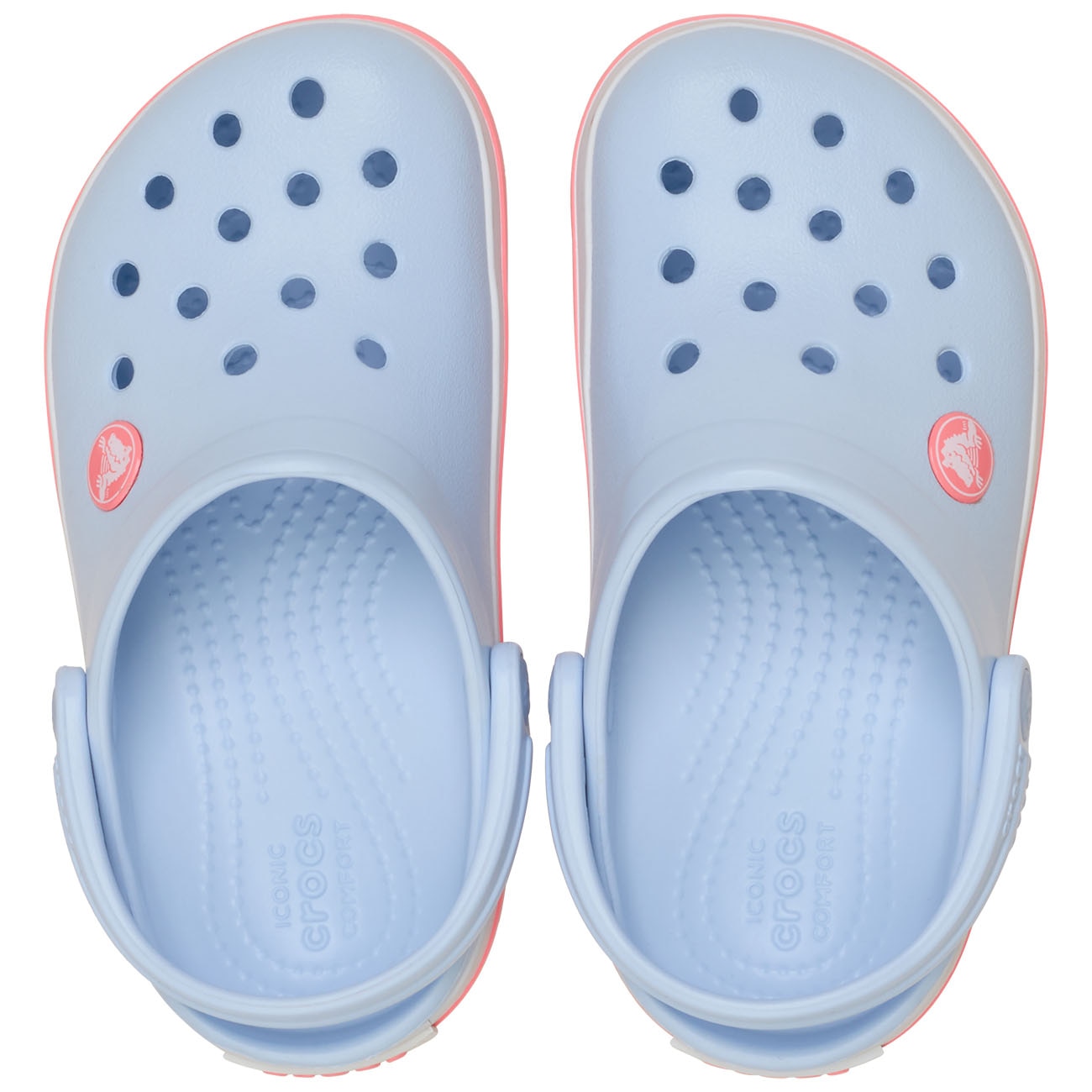 Socas para Bebés Crocband Clog Crocs Azul-claro-3
