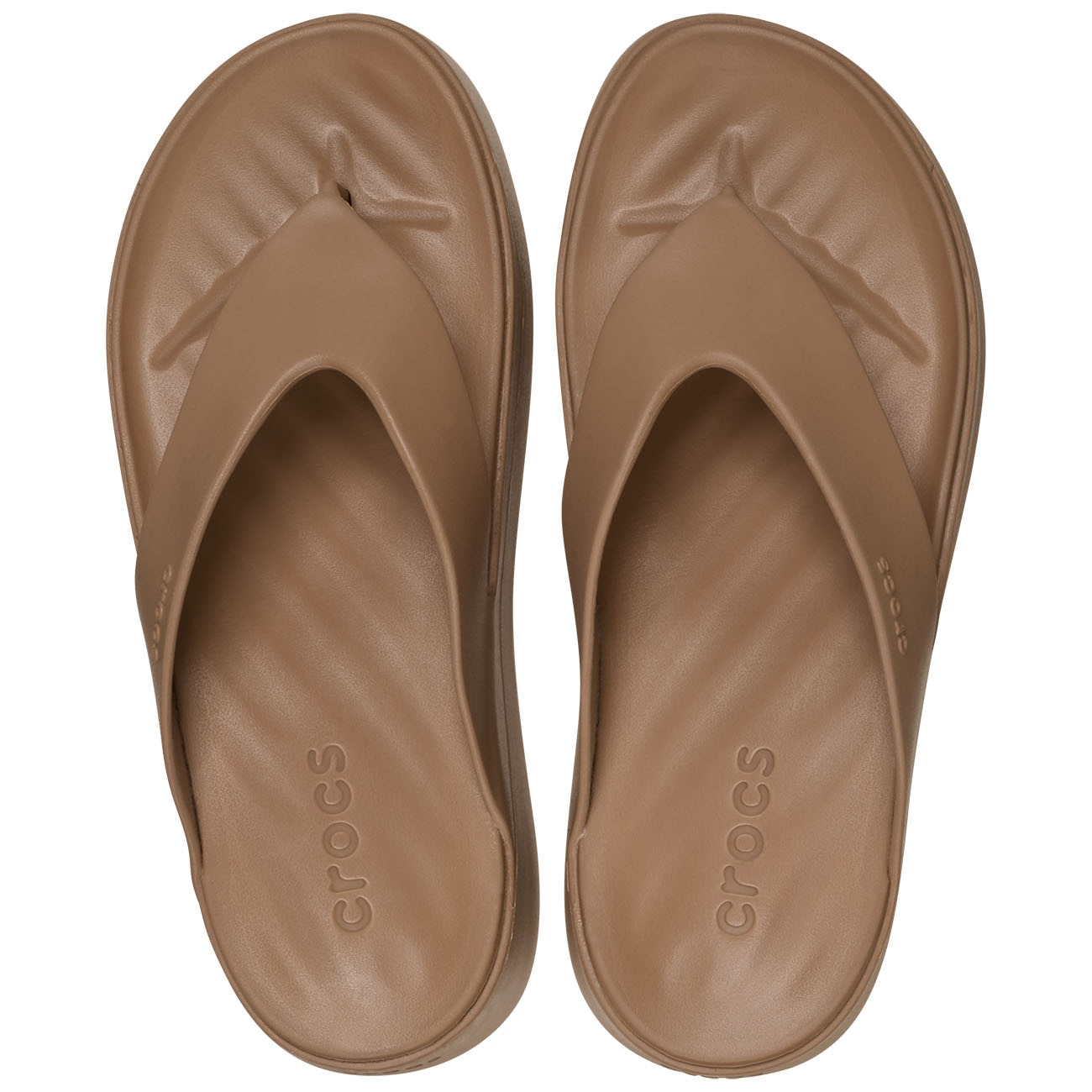 Chinelos Getaway Platform Flip W Crocs Castanho-3