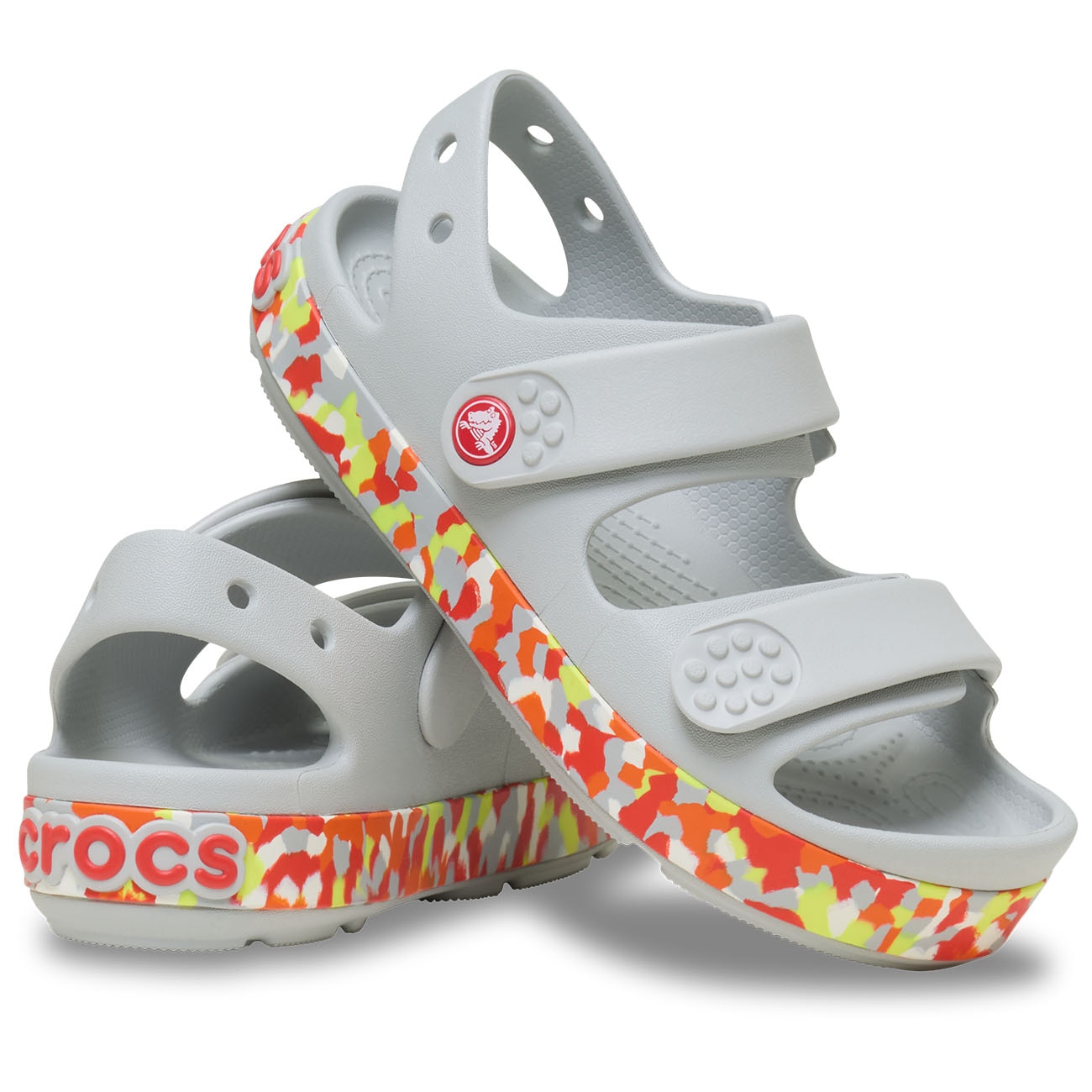 Sandálias Croband Cruiser Glw Confetti Band Sandal K Crocs Cinzento-2