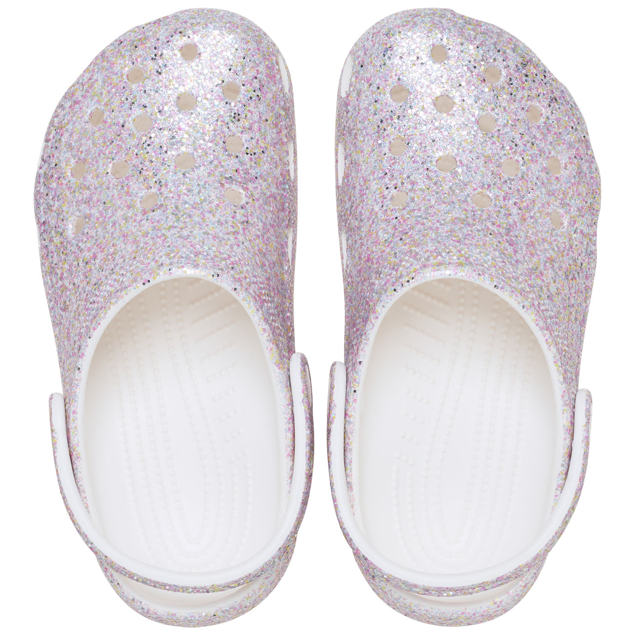 Socas Infantil Classic Fantasy Glitter Clog K Crocs Branco-3