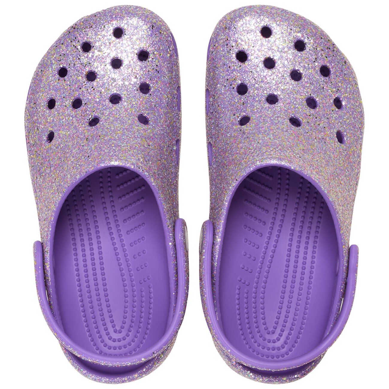 Socas Infantil Classic Fantasy Glitter Clog K Crocs Roxo-3