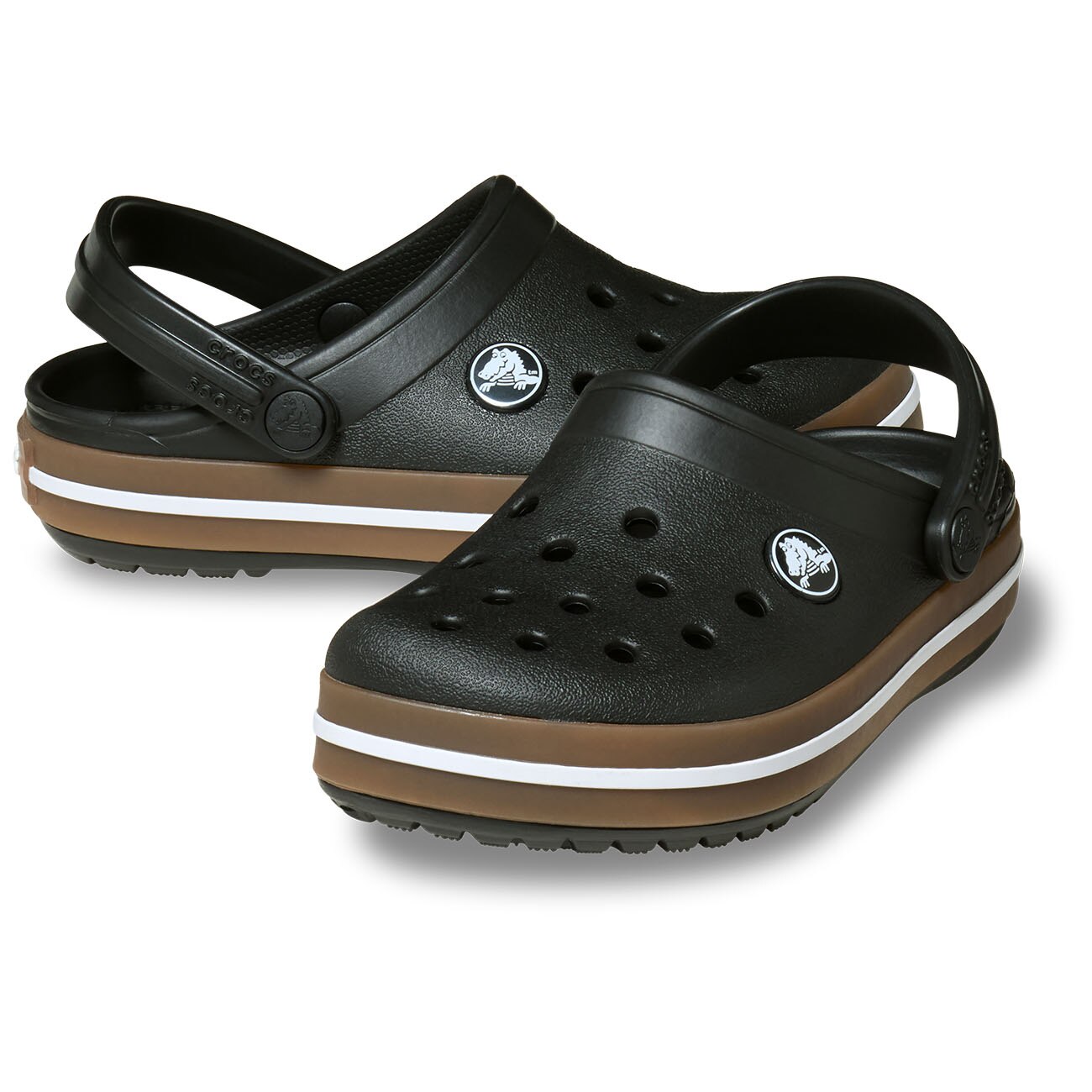 Socas Infantil Crocband Gum Clog T Crocs Preto-2