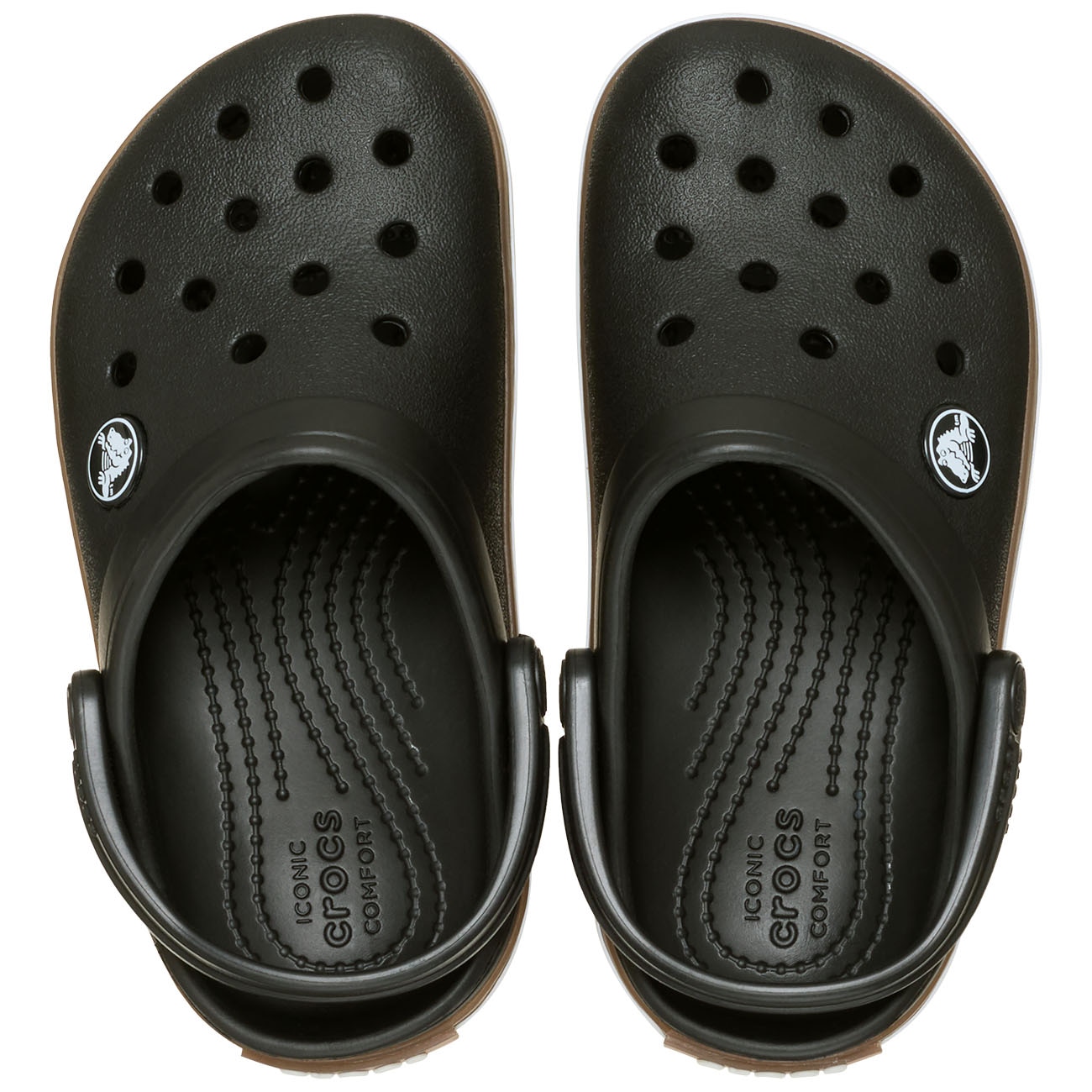 Socas Infantil Crocband Gum Clog T Crocs Preto-3