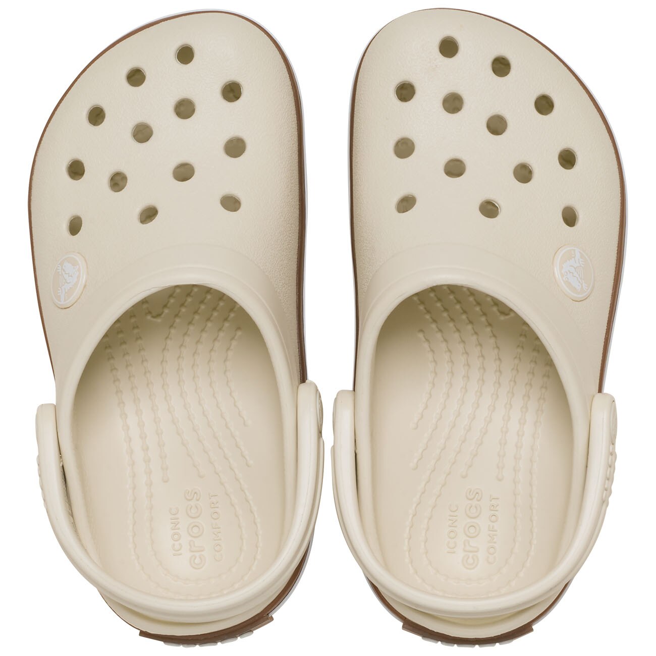 Socas para Bebés Crocband Gum Clog T Crocs Branco-3