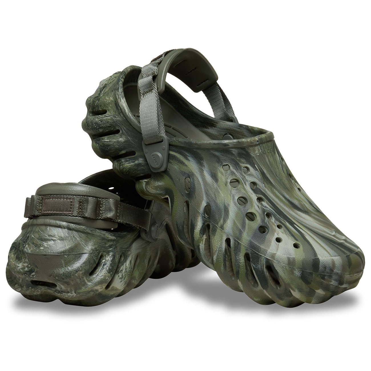 Socas Echo Marbled Clog U Crocs Verde-2