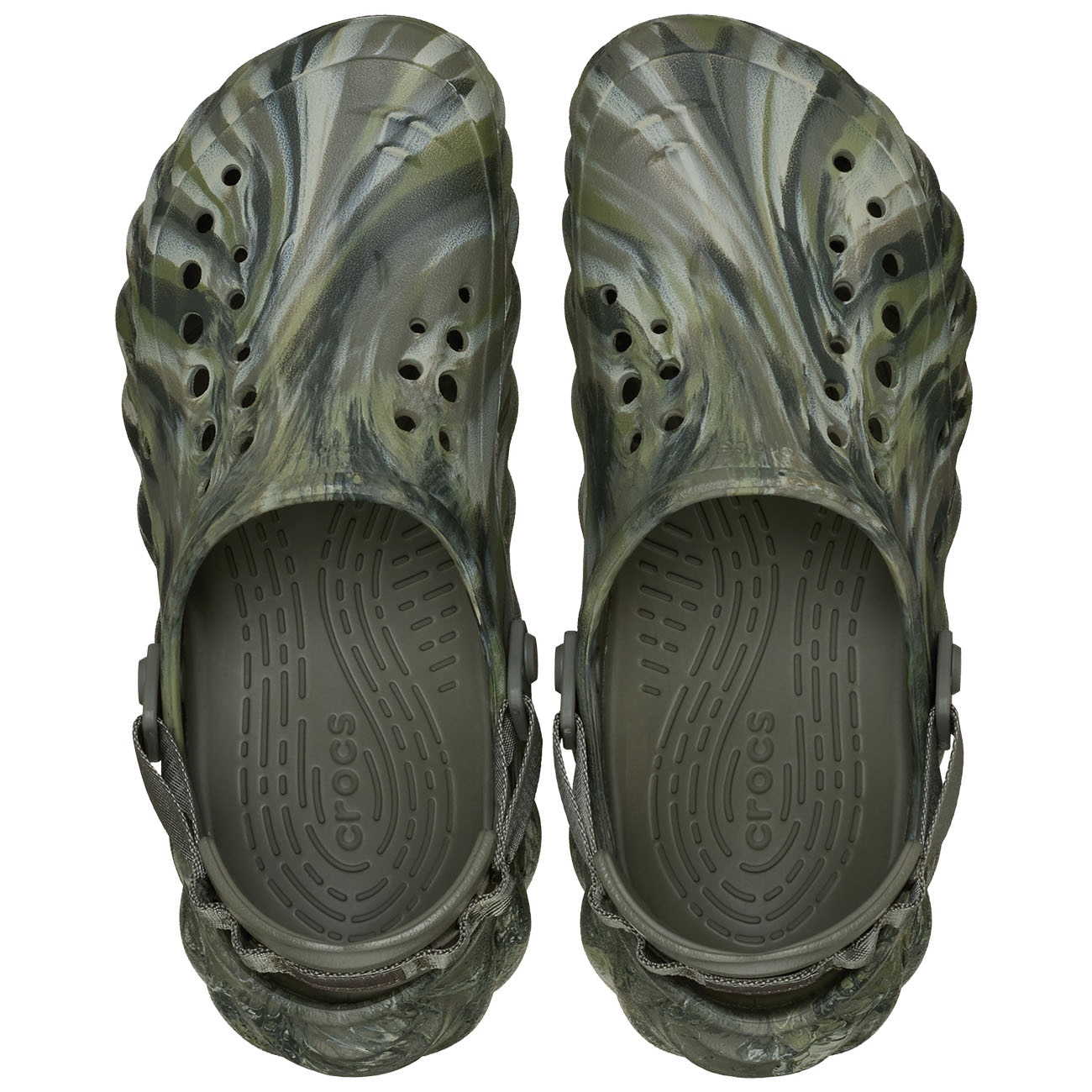 Socas Echo Marbled Clog U Crocs Verde-3