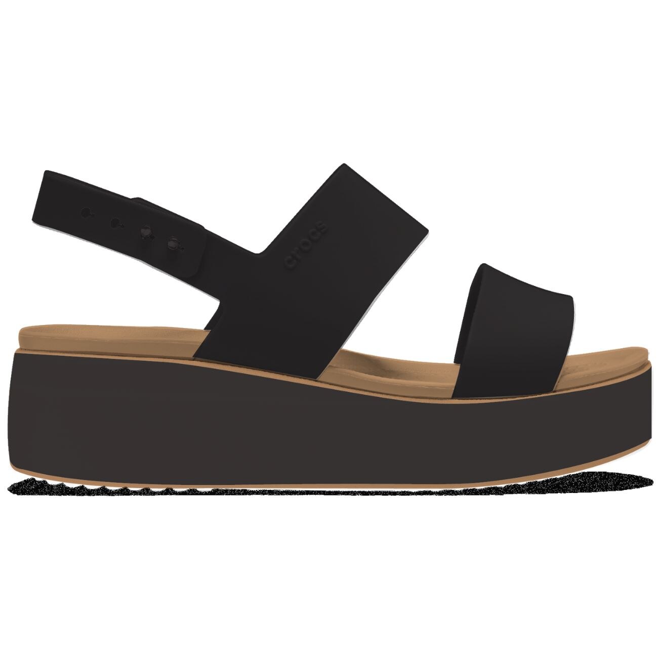Imagem 0 de Sandálias com Cunha Brooklyn Matte Wrap Low Wedge W Crocs