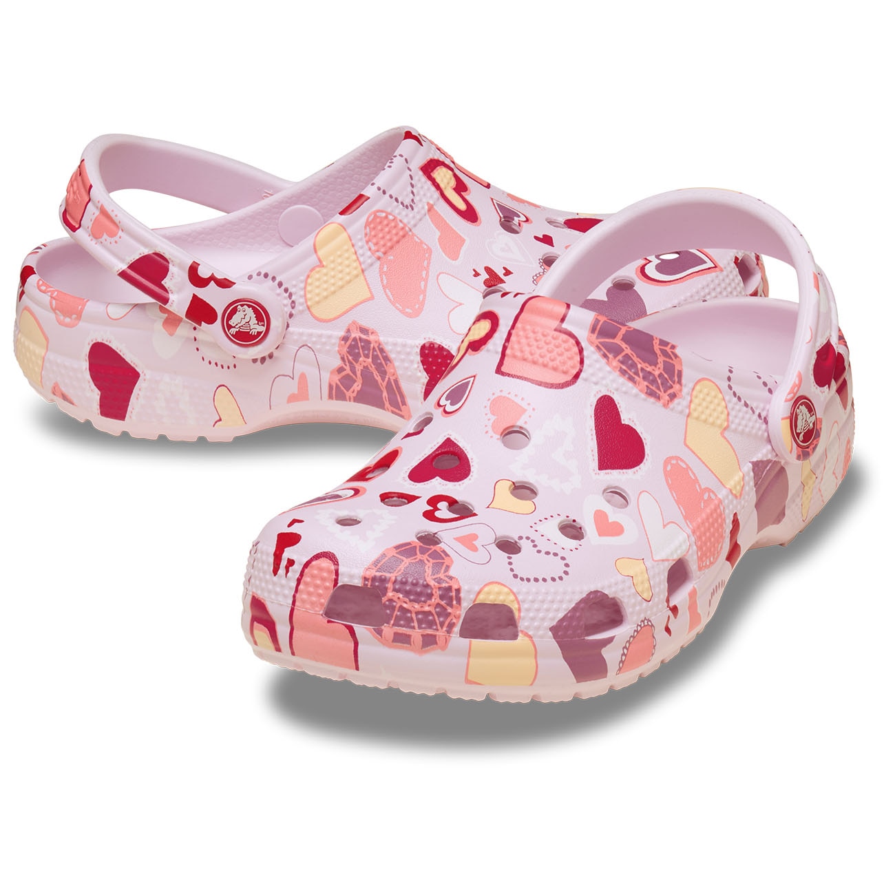 Socas Classic Vday Clog K Crocs Rosa-2