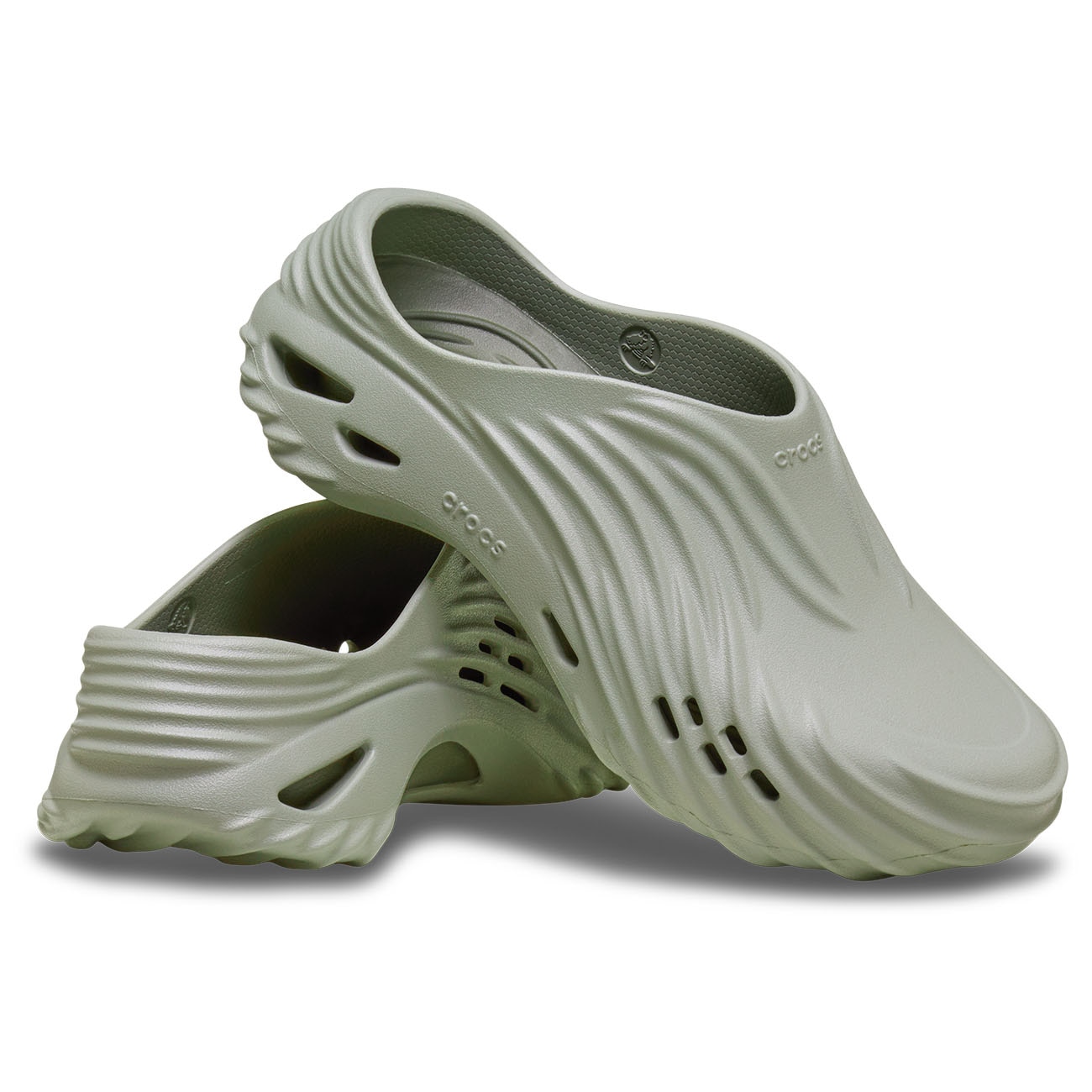Socas Echo Wave U Crocs Cinzento-cinza-2