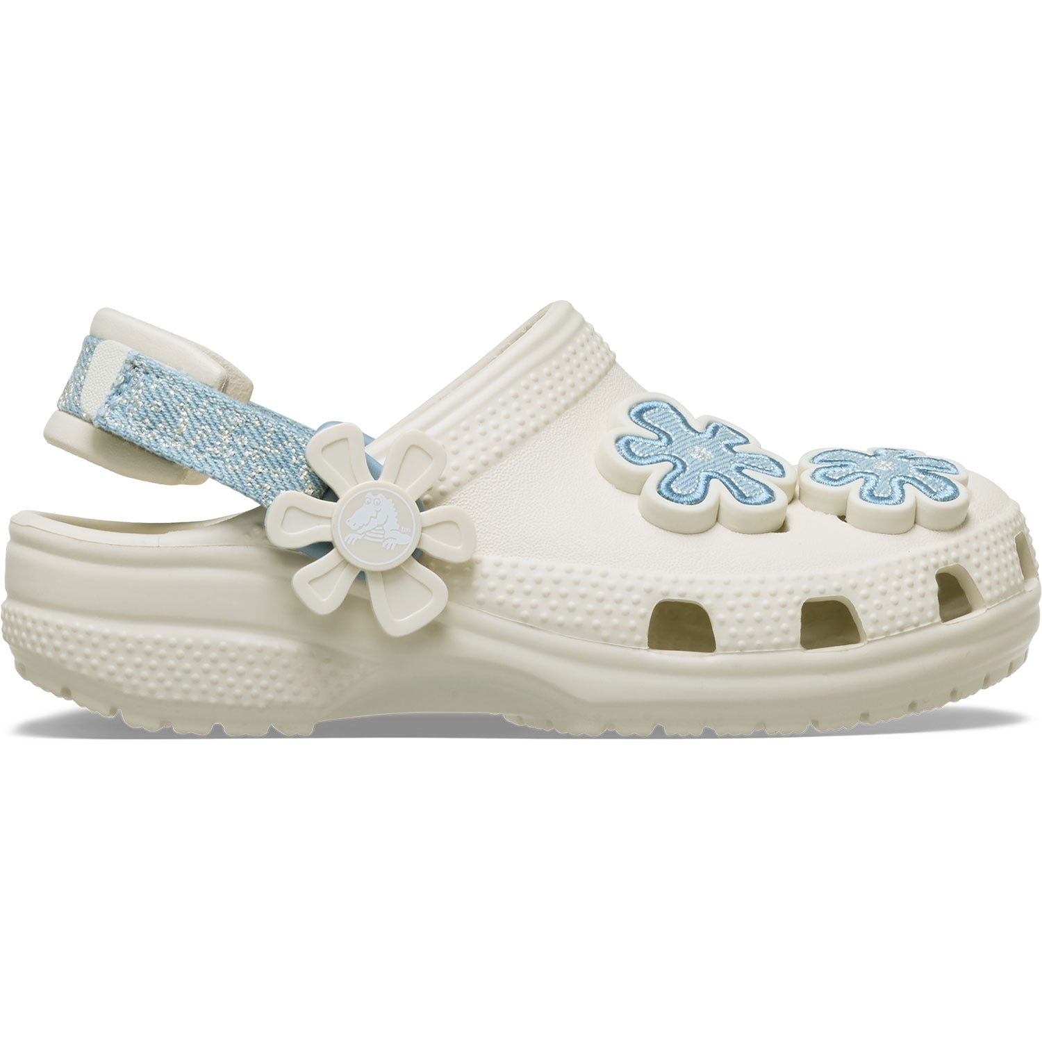 Imagem 0 de Socas para Bebés Classic Dnm Flwr Adj Backstrap Clog T Crocs