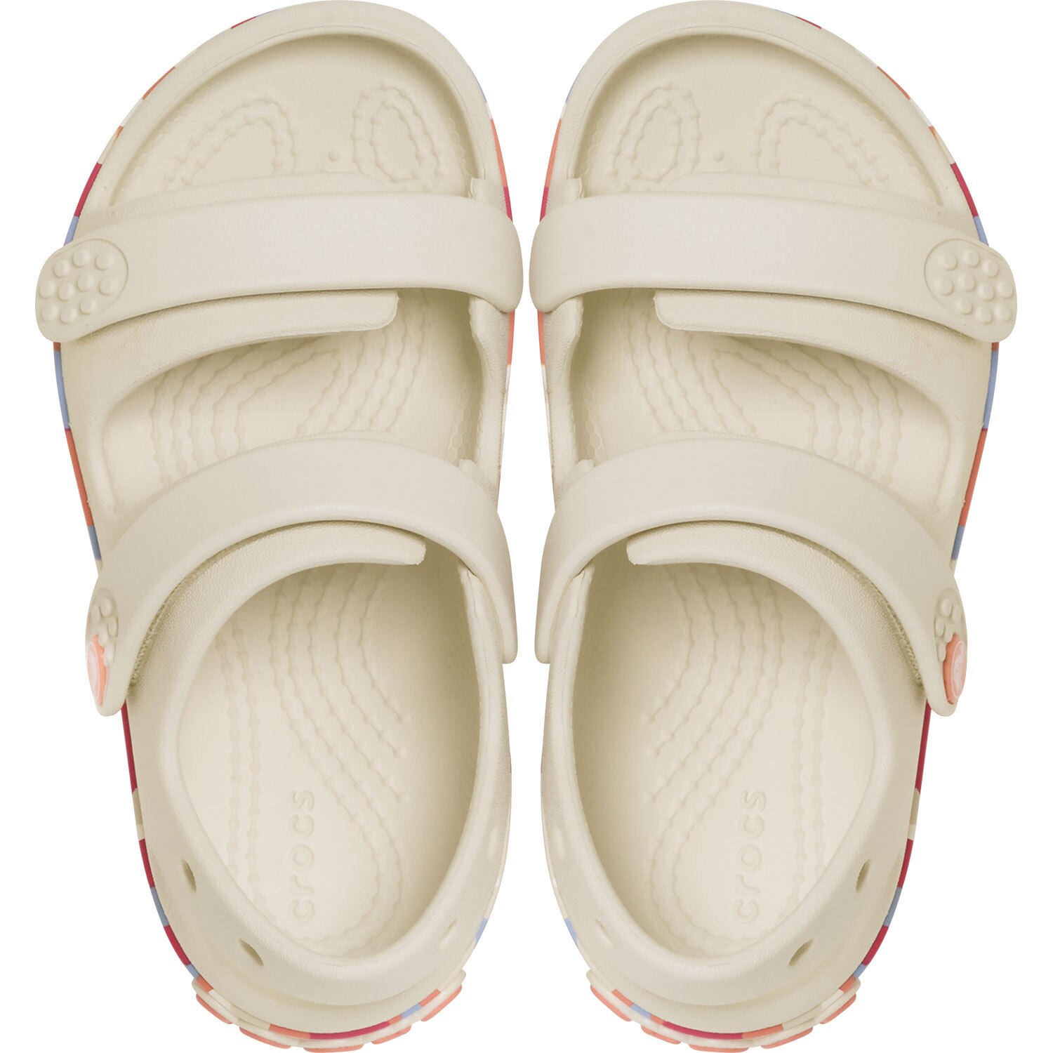 Sandálias de Bebés Croband Cruiser Glw Confetti Band Sandal T Crocs Branco-3
