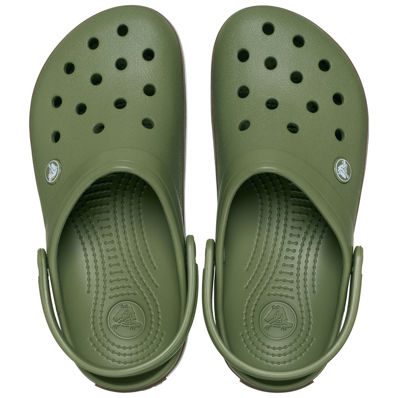 Socas Unissexo Crocband Gum Clog U Crocs Verde-3