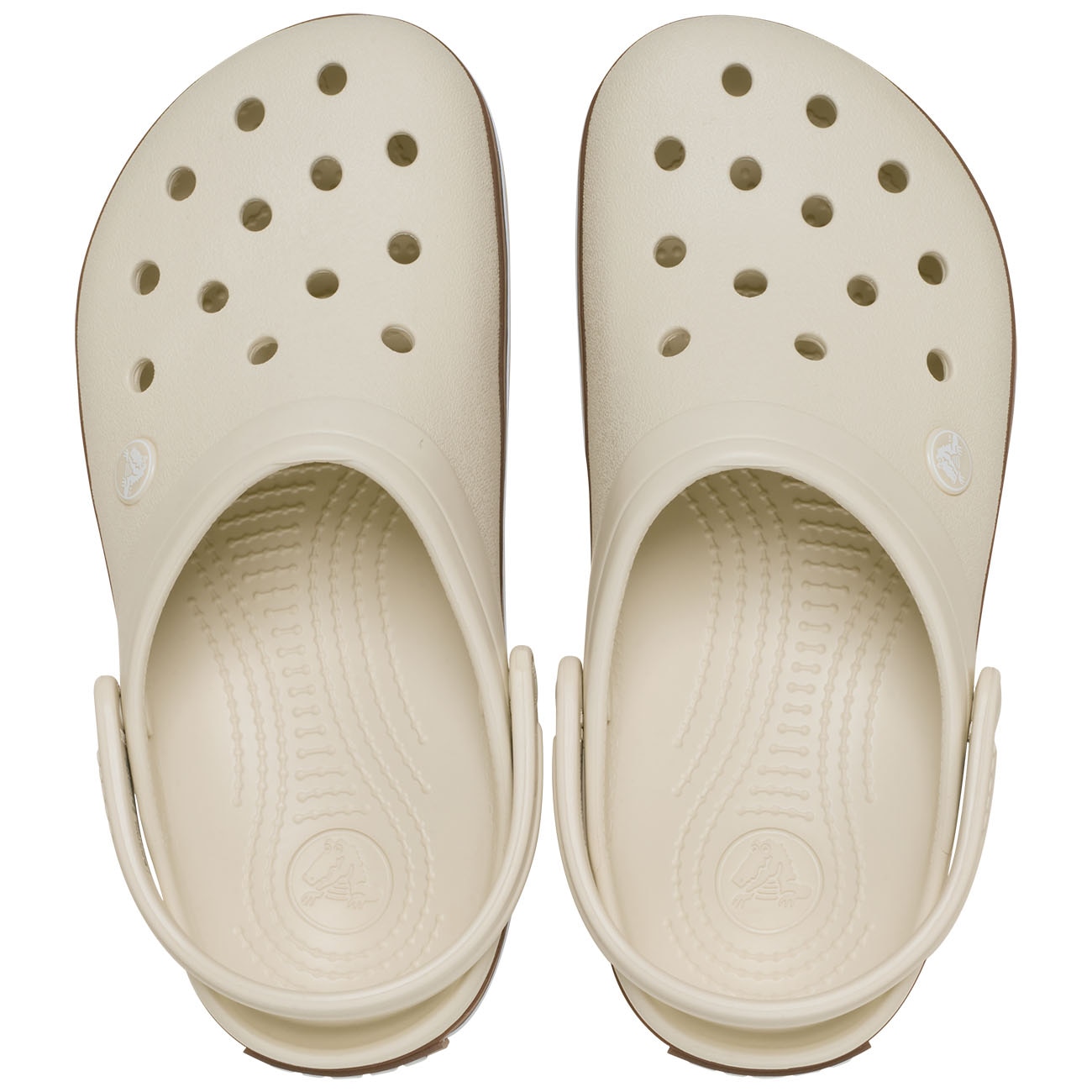 Socas Infantil Crocband Gum Clog K Crocs Branco-3