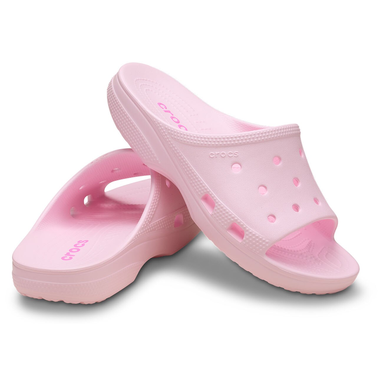 Chinelos Classic Slide W Crocs Rosa-2