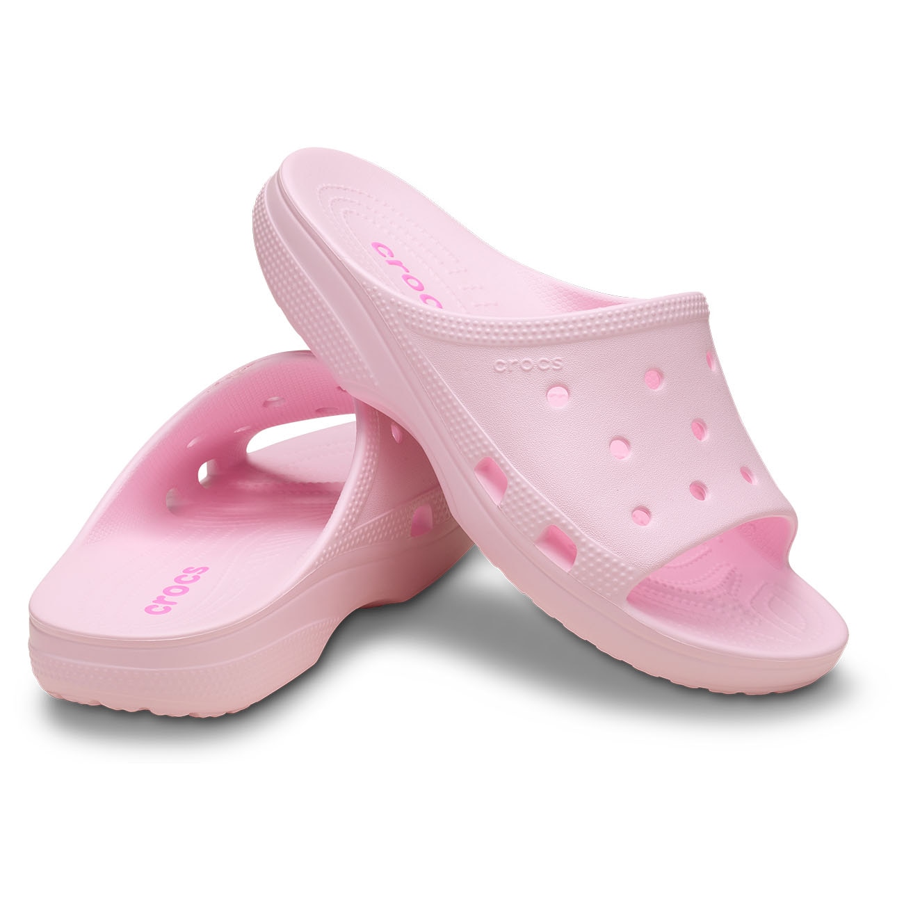 Chinelos Classic Slide W Crocs Rosa-2