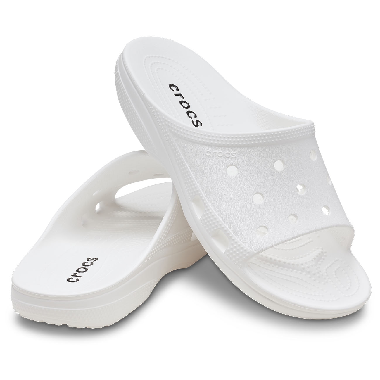 Chinelos Classic Slide M Crocs Branco-2