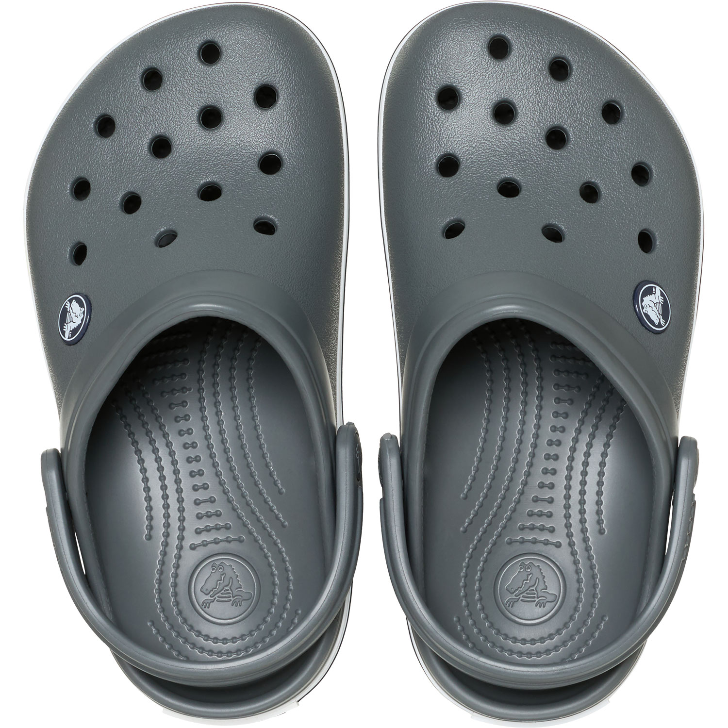 Socas Crocband Clog Crocs Infantil Cinzento-3