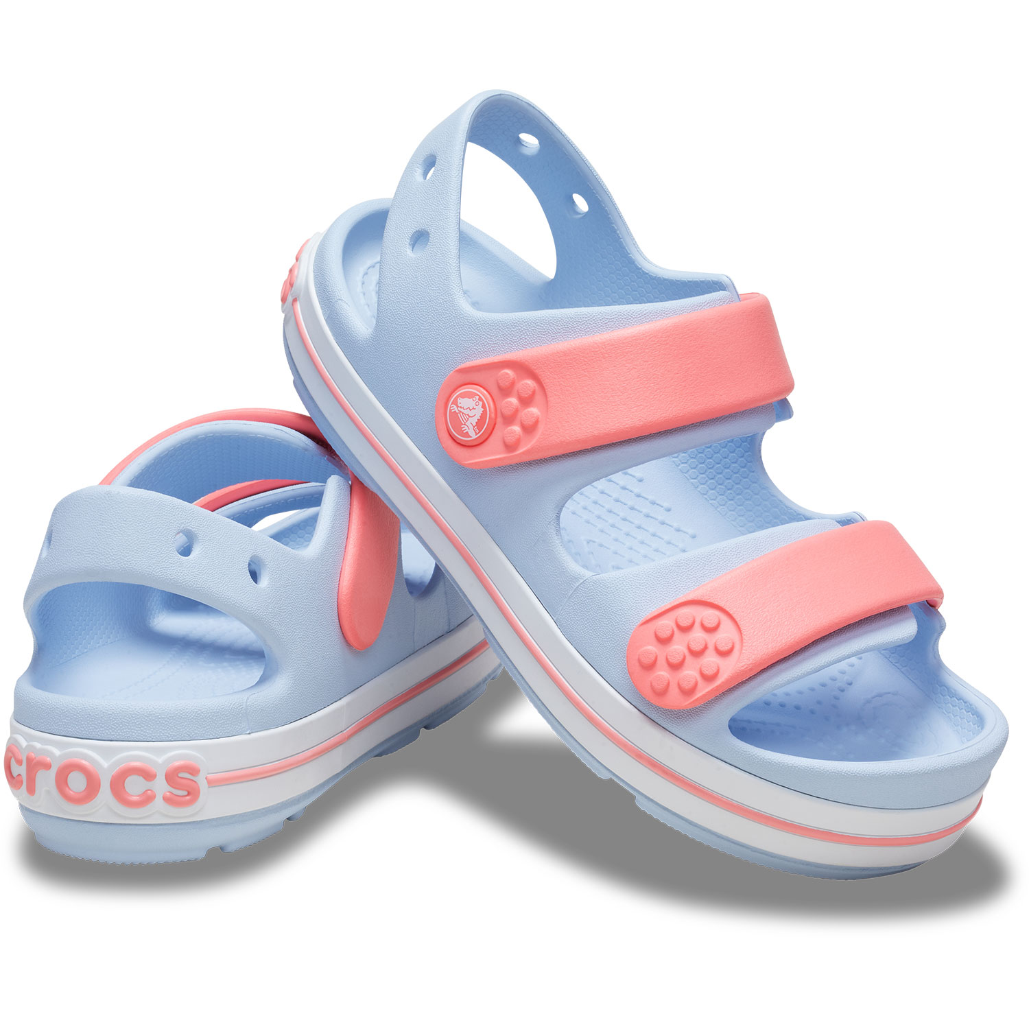 Sandálias Infantil Crocband Cruiser Sandal K Crocs Azul-claro-2
