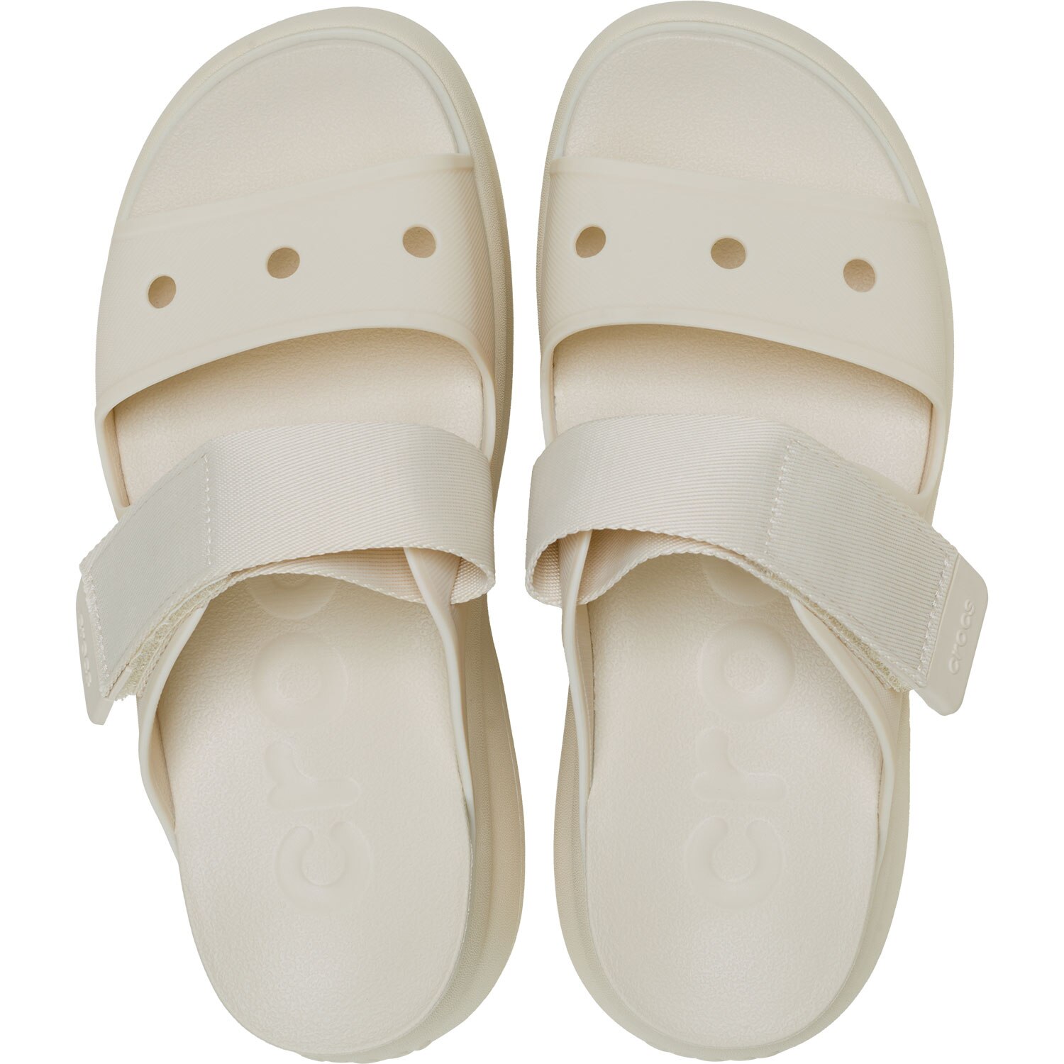 Sandálias com Plataforma Soho Two Strap Sandal W Crocs Natural-3