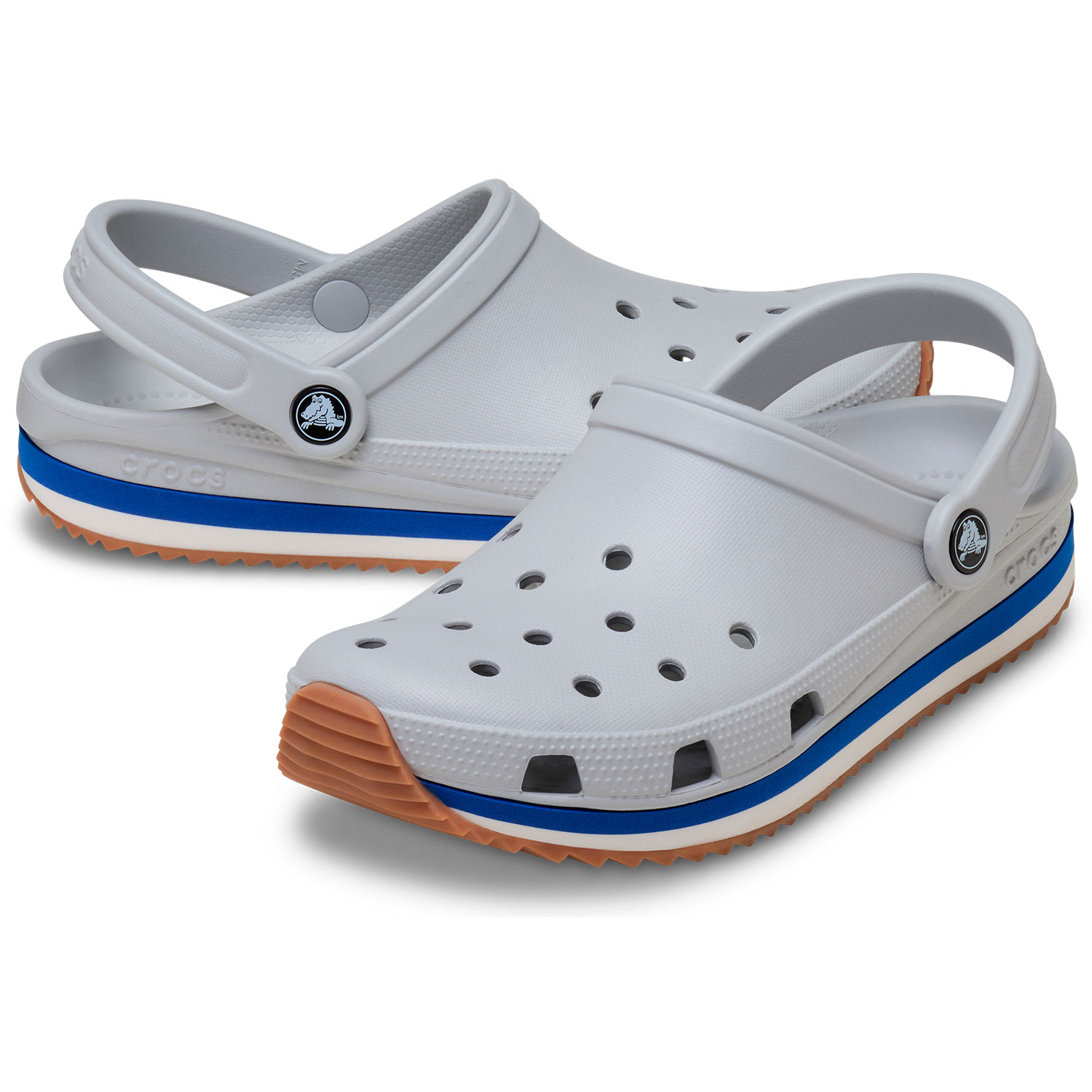 Socas Unissexo Crocband Retro Runner Clog U Crocs Cinzento-2