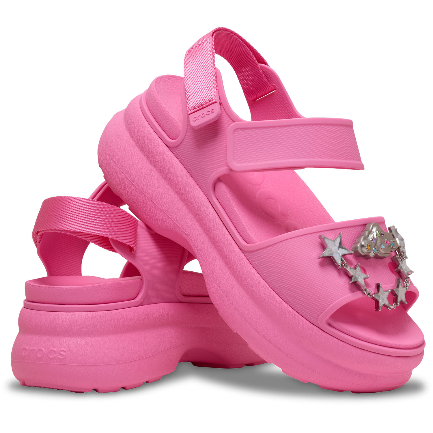 Sandálias Soho Y Strap Sandal W Crocs Rosa-2
