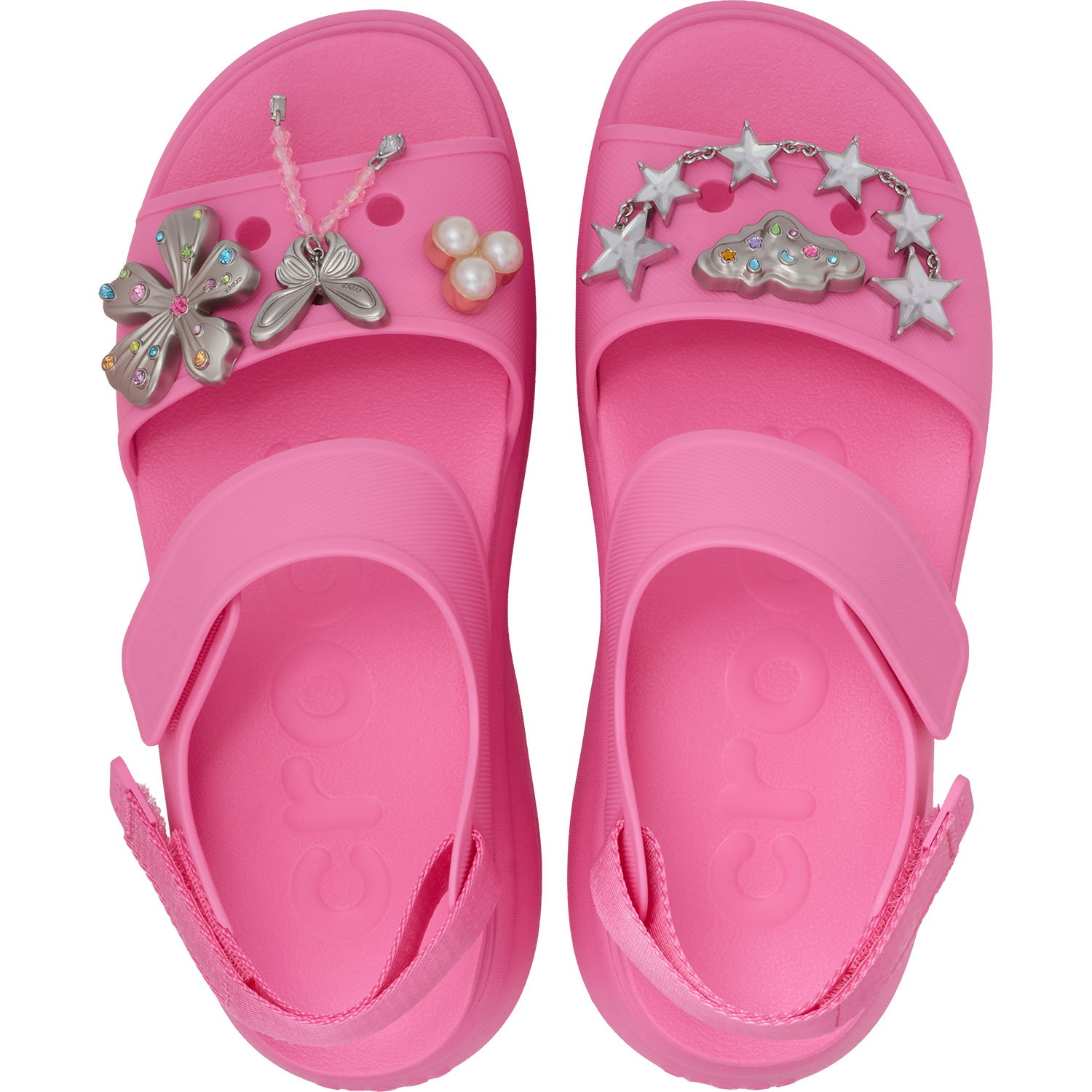 Sandálias Soho Y Strap Sandal W Crocs Rosa-3