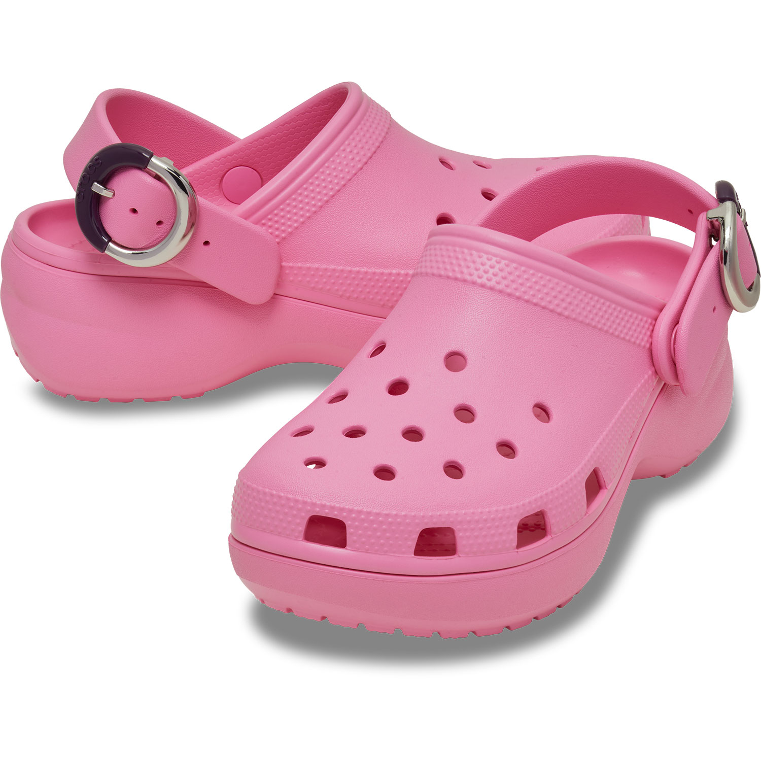 Socas Classic Platform Buckle Clog W Crocs Rosa-2