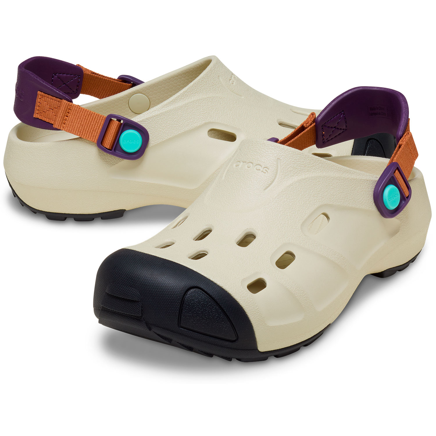 Socas Unissexo Quick Trail Clog U Crocs Castanho-2